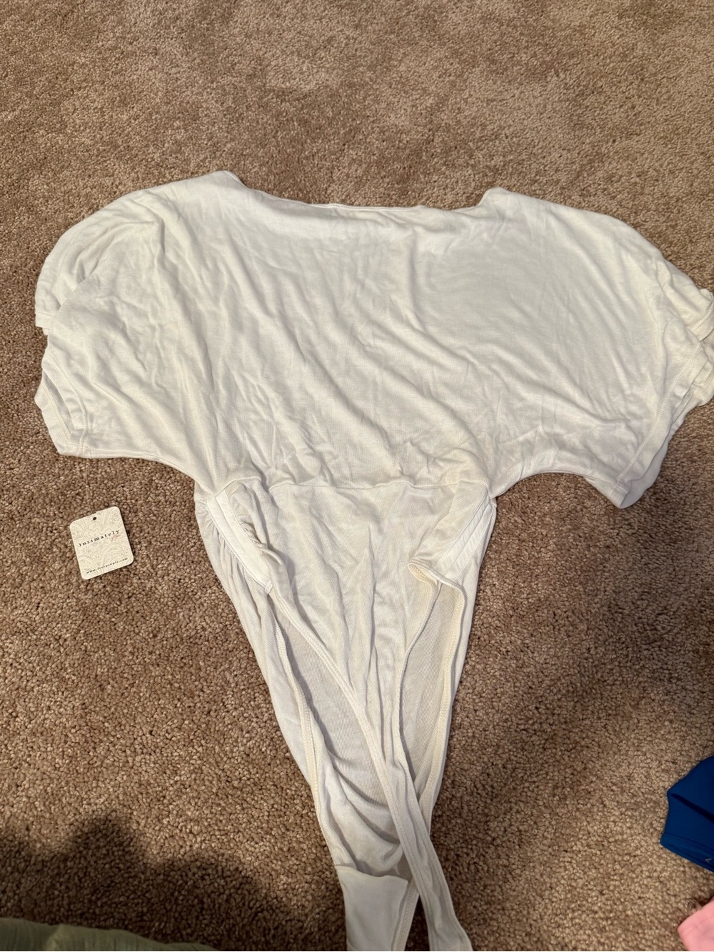 Free People White Scoop Neck Bodysuit - Picture 5 of 5